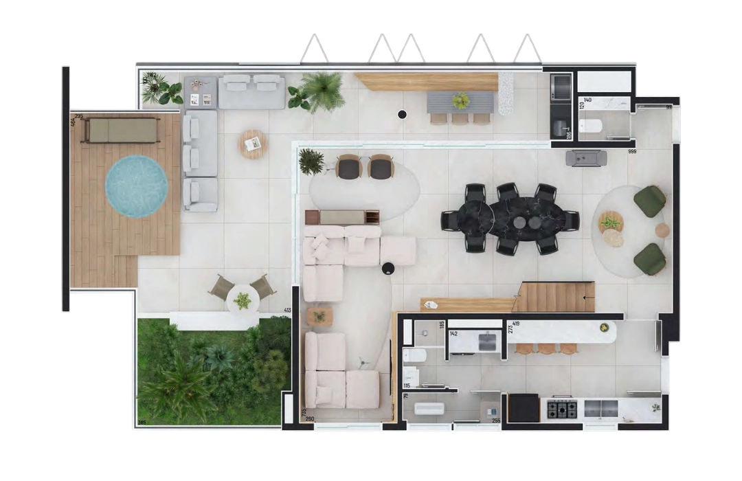 Cobertura Duplex - Pavimento Inferior